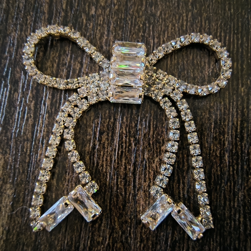 Elegant Crystal Bow DIY crafts Set Of 2